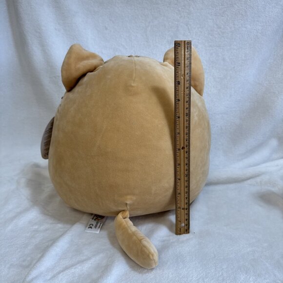 SQUISHMALLOWS Nathan 12" | Cat Plush Tabby Kitty Sleepy Kitten | NWT - Picture 3 of 10